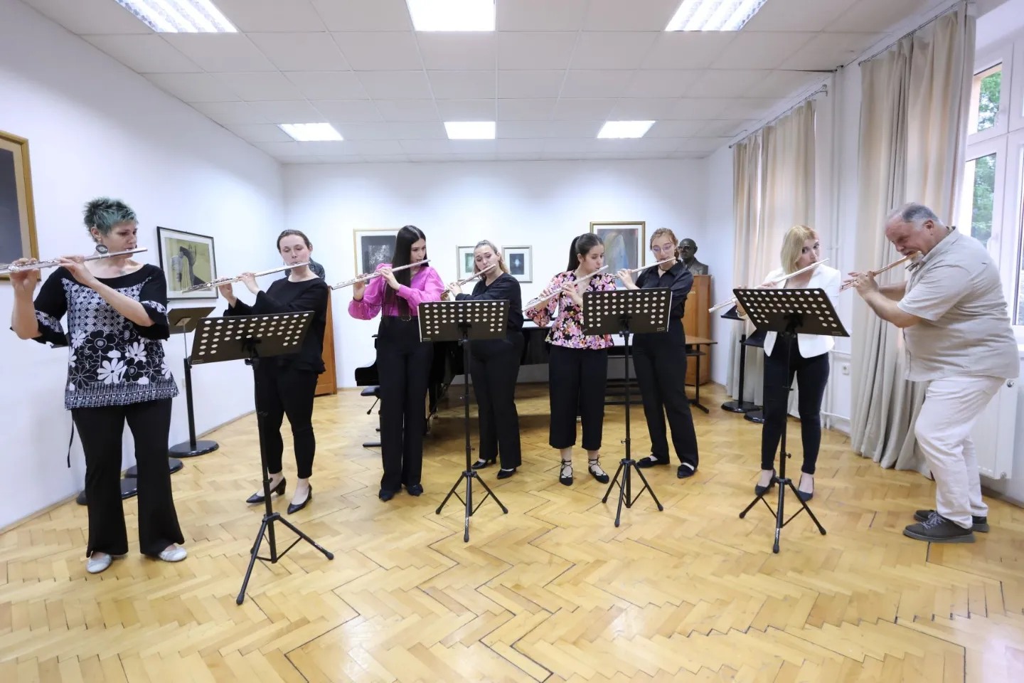 Кoncert studenata flaute na Akademiji umjetnosti UNIBL i Univerziteta ,,Кiril i Metodij" u Skoplju