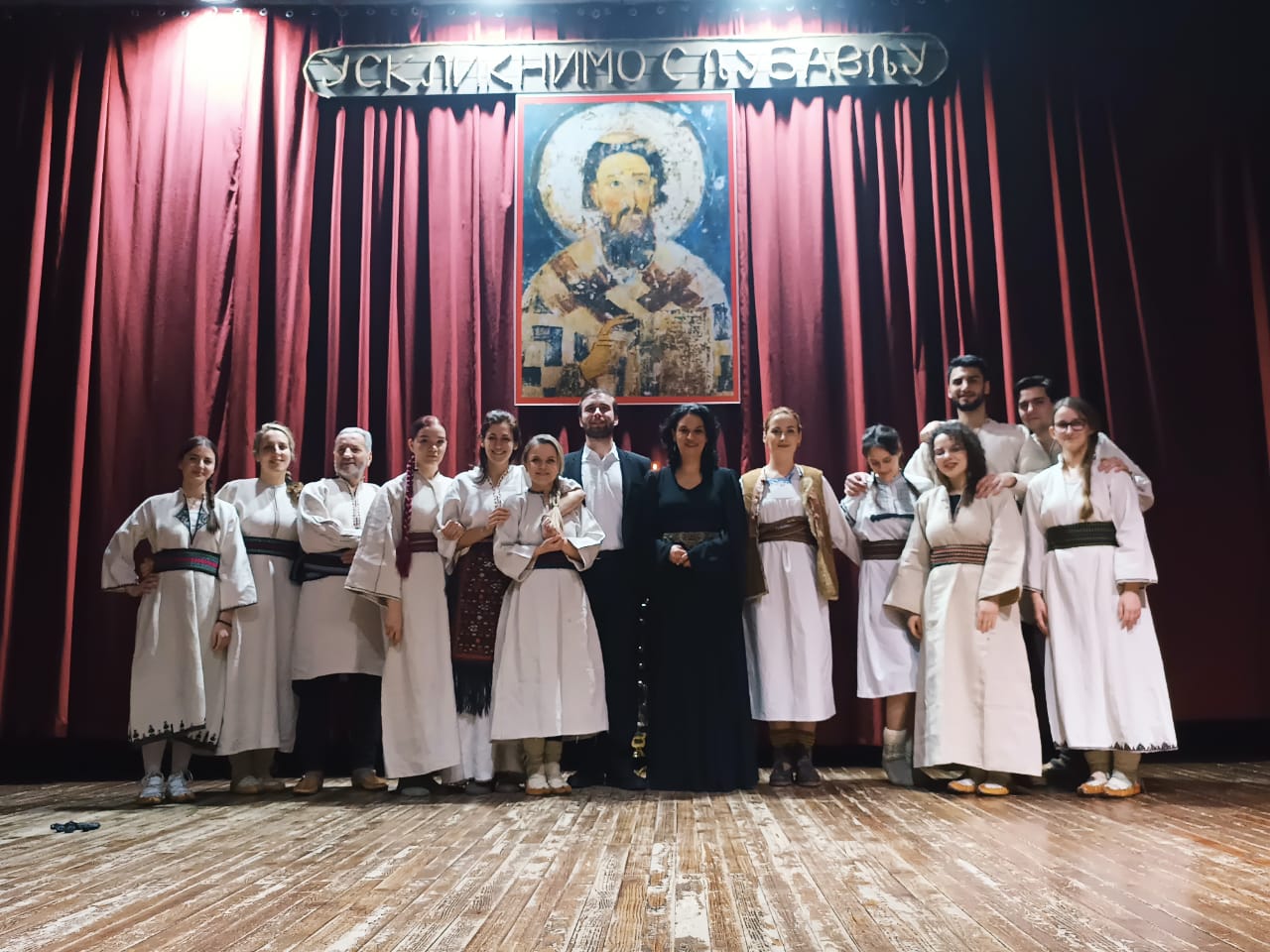 Studenti glume Akademije umjetnosti Univerziteta u Banjoj Luci učestvovali u programu Svetosavske akademije u Tesliću